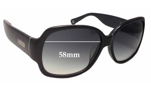 Sunglass Fix Replacement Lenses for Coach S822 Odessa - 58mm Wide 