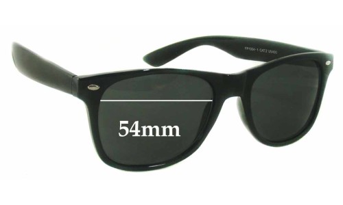 Sunglass Fix Replacement Lenses for Cooleyes Eyewear FP1004-1 - 54mm Wide 