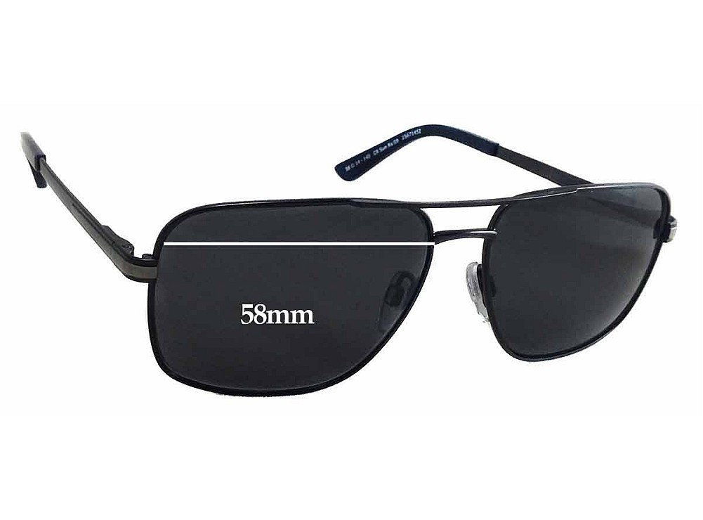 Sunglass Fix Replacement Lenses for Country Road CR Sun Rx 09 - 58mm Wide Sunglass Fix Replacement Lenses for Country Road CR Sun Rx 09 - 58mm Wide