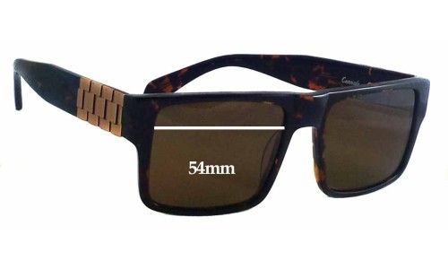 Sunglass Fix Replacement Lenses for Crooks & Castles Comrade - 54mm Wide 