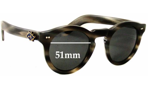 Sunglass Fix Replacement Lenses for Cutler and Gross of London 0734 - 51mm Wide 