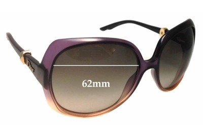 Christian Dior Mystery 1 Replacement Lenses 62mm wide 