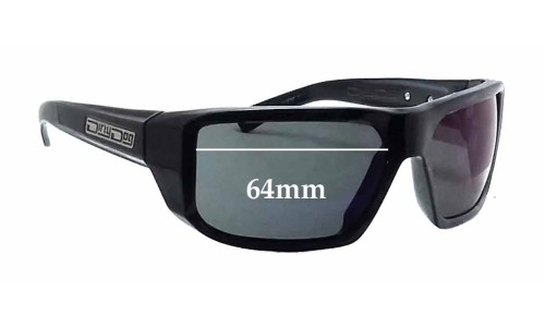 Sunglass Fix Replacement Lenses for Dirty Dog Slasher - 64mm Wide 