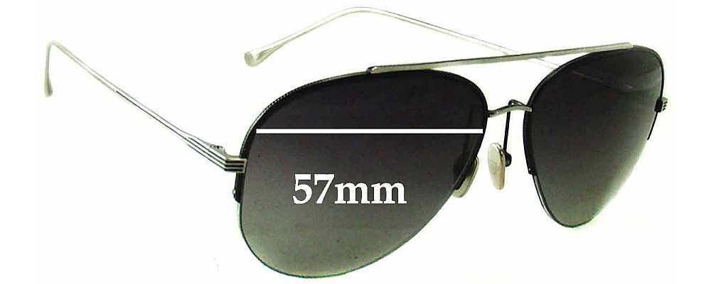 Sunglass Fix Replacement Lenses for Dita Sparrow - 57mm Wide