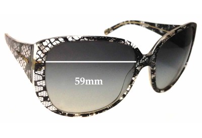Dolce & Gabbana DG4116 Replacement Sunglass Lenses - 59mm wide 