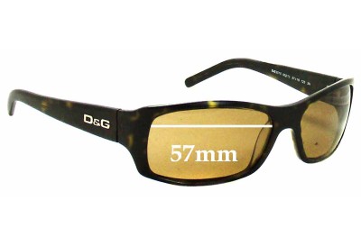 Dolce & Gabbana DG3010 Replacement Sunglass Lenses - 57mm Wide 