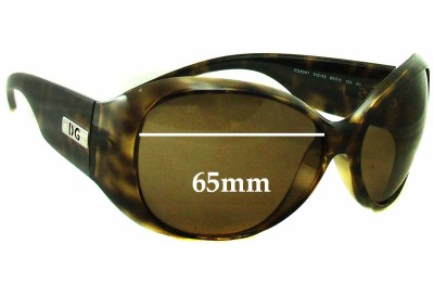 Dolce & Gabbana DG6041 Replacement Lenses 65mm wide 