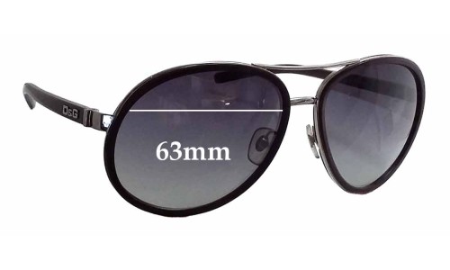 Sunglass Fix Replacement Lenses for Dolce & Gabbana DG6048 - 63mm Wide 