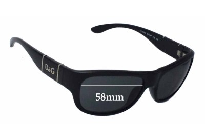 Dolce & Gabbana DG8050 Replacement Sunglass Lenses - 58mm wide 