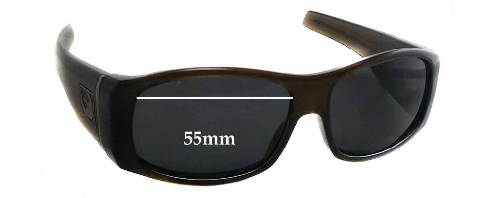 Sunglass Fix Replacement Lenses for Dragon Faction - 55mm Wide