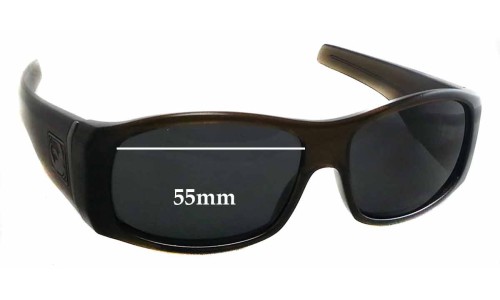 Sunglass Fix Replacement Lenses for Dragon Faction - 55mm Wide 