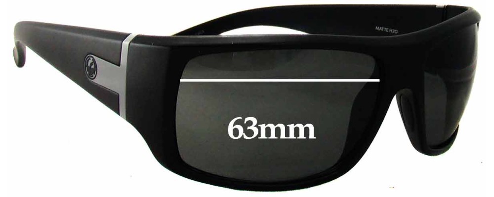 Sunglass Fix Replacement Lenses for Dragon Vantage H2O Floatable - 63mm Wide