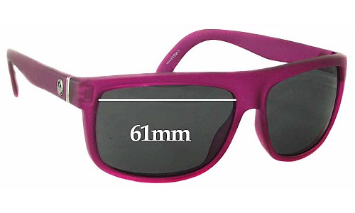 Sunglass Fix Replacement Lenses for Dragon Wormser - 61mm Wide 