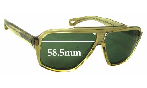 Sunglass Fix Replacement Lenses for Dita Carbine - 58mm Wide 