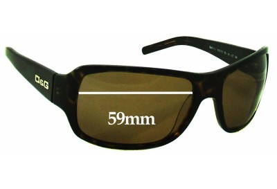 Dolce & Gabbana DG3011 Replacement Lenses 59mm wide 
