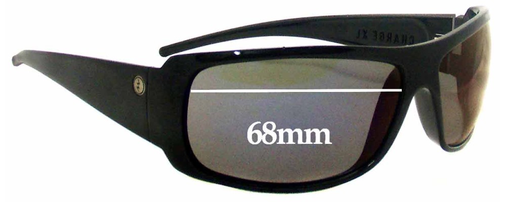 Sunglass Fix Replacement Lenses for Electric Charge XL - 68mm Wide