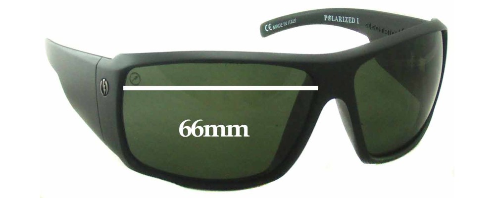 Sunglass Fix Replacement Lenses for Electric D. Payne - 66mm Wide