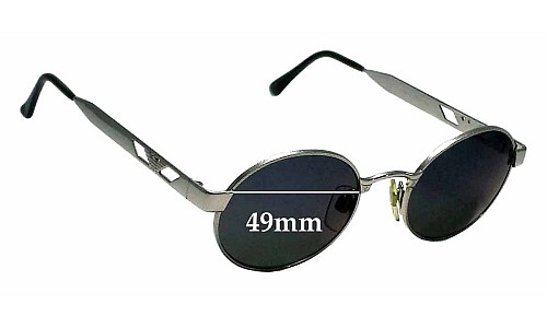 Sunglass Fix Replacement Lenses for Emporio Armani 036/S - 49mm Wide 