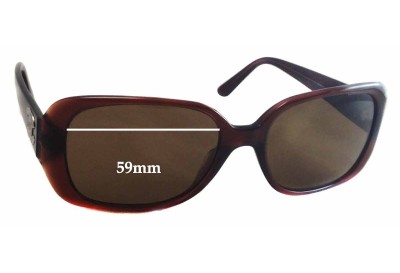 Emporio Armani EA 9665-S Replacement Sunglass Lenses - 59mm wide - 39mm tall 