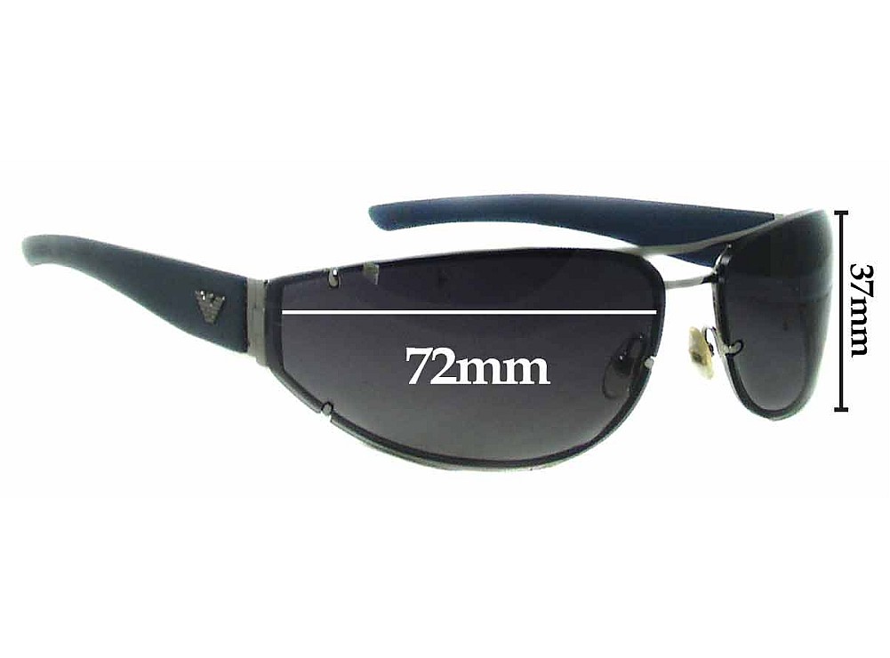 Sunglass Fix Ersatzgläser für Emporio Armani Unknown Model - 72mm Wide Sunglass Fix Ersatzgläser für Emporio Armani Unknown Model - 72mm Wide