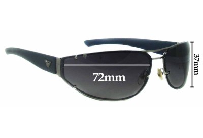 Emporio Armani Unknown Model Replacement Lenses 72mm wide 