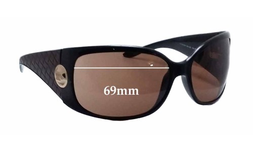 Sunglass Fix Verres de Remplacement pour Escada  SES 128V - 69mm Wide 