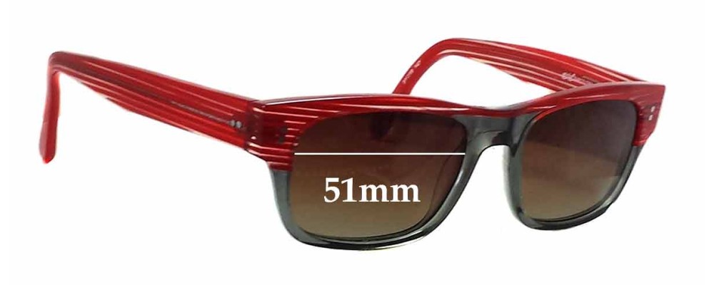 Sunglass Fix Replacement Lenses for Etnia Barcelona Chicago - 51mm Wide