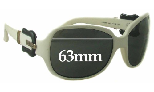 Sunglass Fix Replacement Lenses for Fendi FS 384 - 63mm Wide 