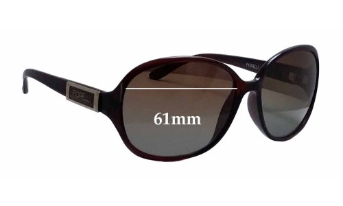 Sunglass Fix Replacement Lenses for Fiorelli Bambi - 61mm Wide 