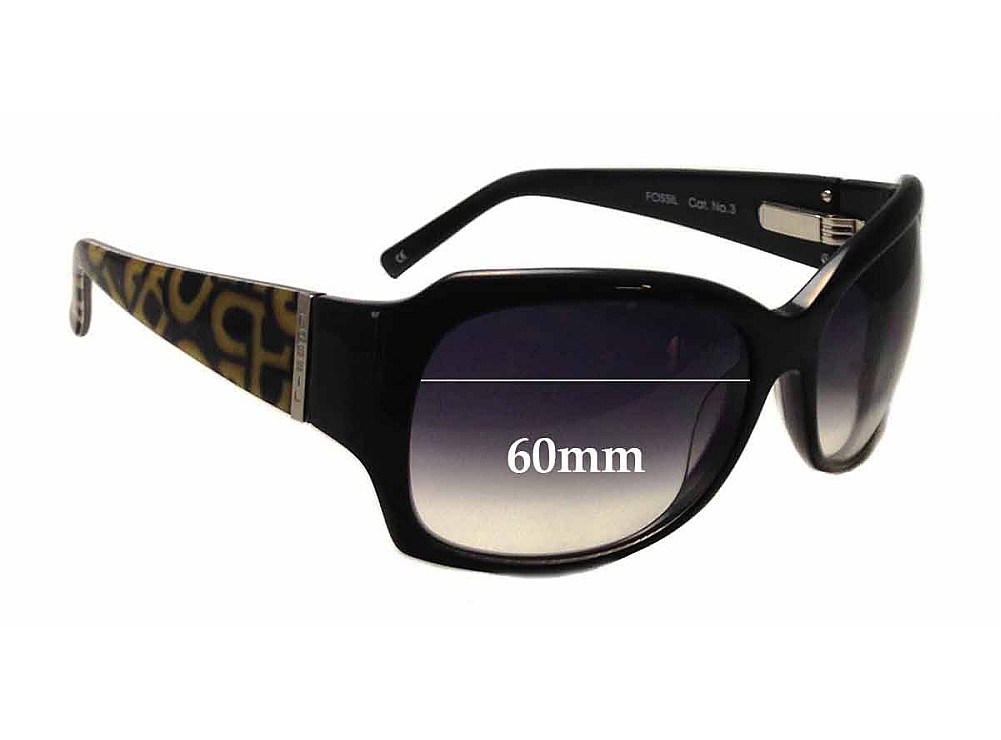 Sunglass Fix Lentes de Repuesto para Fossil Glamour - 60mm Wide Sunglass Fix Lentes de Repuesto para Fossil Glamour - 60mm Wide