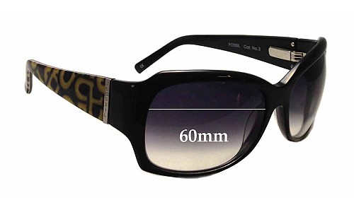 Sunglass Fix Replacement Lenses for Fossil Glamour - 60mm Wide 