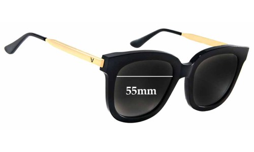 Sunglass Fix Replacement Lenses for Gentle Monster Absente - 55mm Wide 