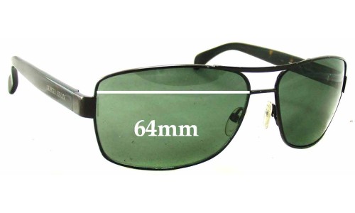 Sunglass Fix Replacement Lenses for Giorgio Armani GA 929/S - 64mm Wide 