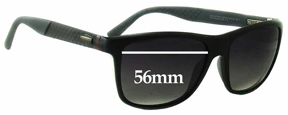 Sunglass Fix Replacement Lenses for Gucci GG1047/N/S - 56mm Wide