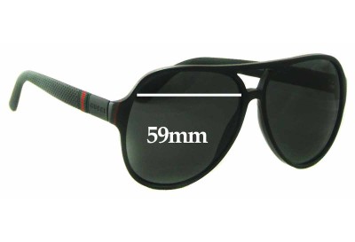 Gucci GG1065/S Replacement Lenses 59mm wide 