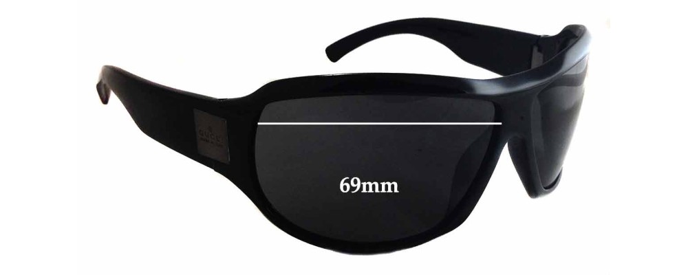 Gucci GG1562/S Replacement Sunglass Lenses - 69mm wide - 49mm tall