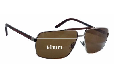  Sunglass Fix Replacement Lenses for Gucci GG2202/S - 61mm Wide 