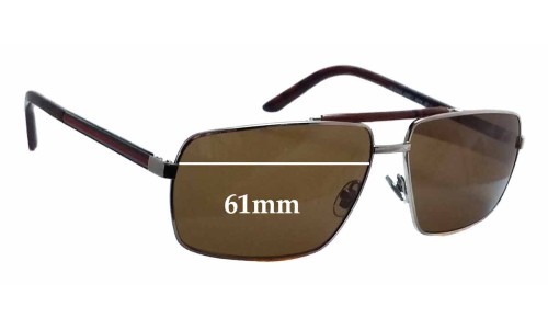 Sunglass Fix Replacement Lenses for Gucci GG2202/S - 61mm Wide 