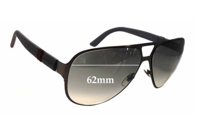 Gucci GG2252/S Replacement Lenses 62mm wide 