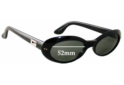 Gucci GG2413-N-S Replacement Sunglass Lenses - 52mm Wide  