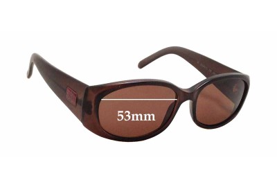Gucci GG2451/S Replacement Sunglass Lenses - 53mm wide x 31mm tall 
