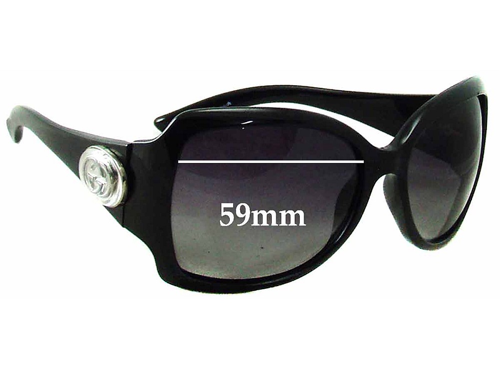 Sunglass Fix Verres de Remplacement pour Gucci GG2938/N/S - 59mm Wide Sunglass Fix Verres de Remplacement pour Gucci GG2938/N/S - 59mm Wide