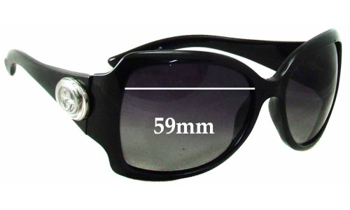 Sunglass Fix Replacement Lenses for Gucci GG2938/N/S - 59mm Wide 