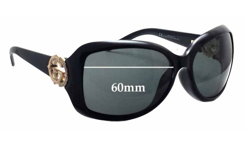 Sunglass Fix Replacement Lenses for Gucci GG3068/F/S - 60mm Wide 
