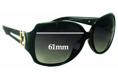 Gucci GG3115/F/S Replacement Lenses 61mm wide 