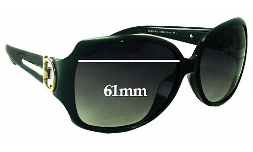 Sunglass Fix Replacement Lenses for Gucci GG3115/F/S - 61mm Wide 