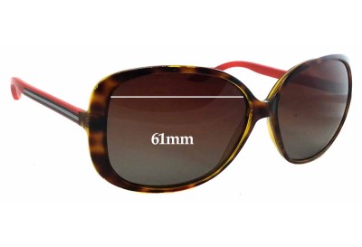 Gucci GG3157/S Replacement Lenses 61mm wide 