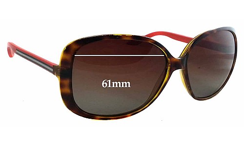 Sunglass Fix Replacement Lenses for Gucci GG3157/S - 61mm Wide 