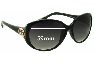 Gucci GG 3174/F/S Replacement Sunglass Lenses - 59mm wide 