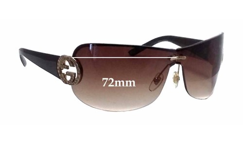 Sunglass Fix Replacement Lenses for Gucci GG4224/S - 72mm Wide 